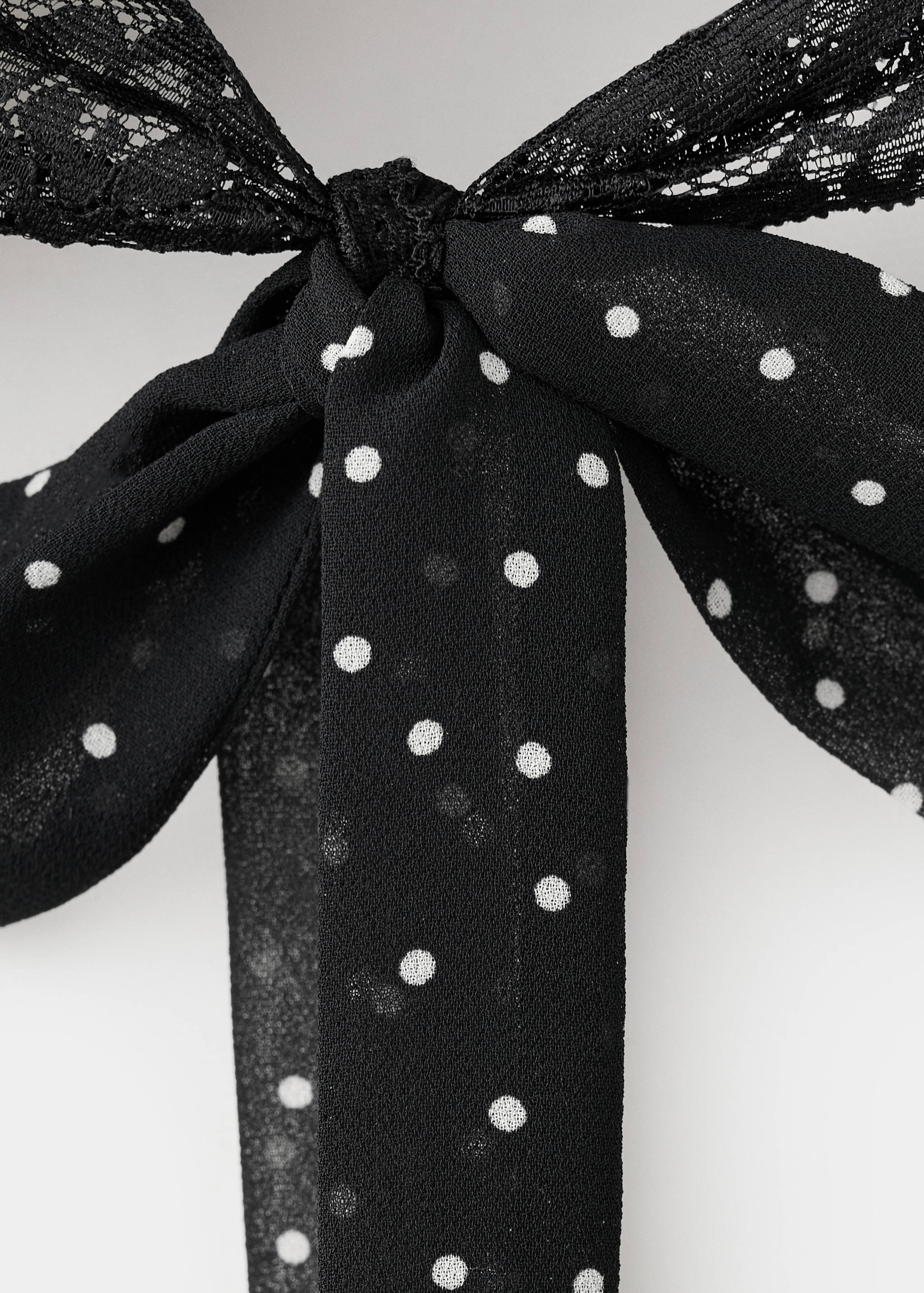 Polka-dot crop top - Details of the article 0
