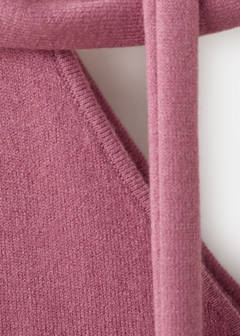 Knit asymmetric top — Pink 5