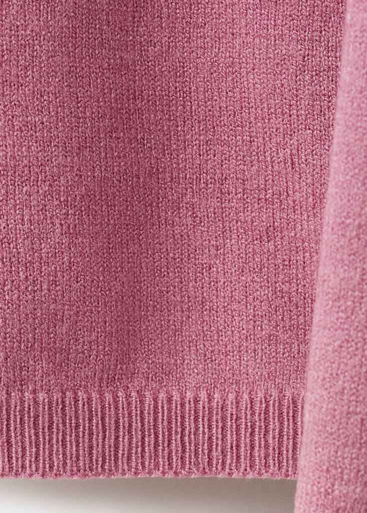 Knit asymmetric top — Pink