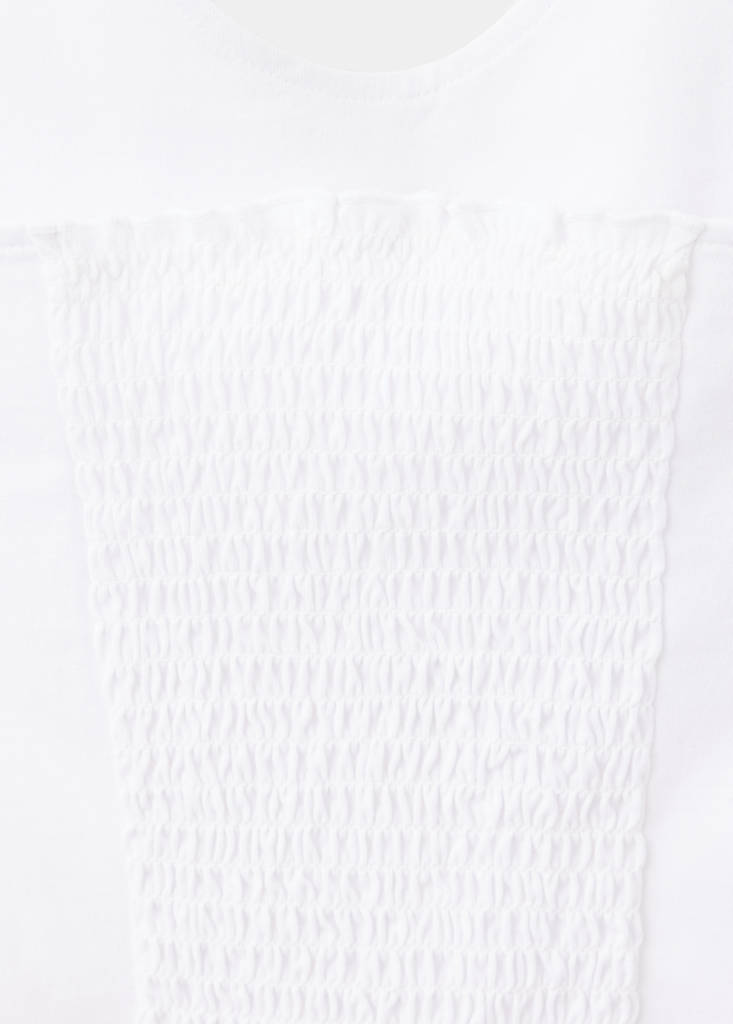 Halter top with metallic details — Off White