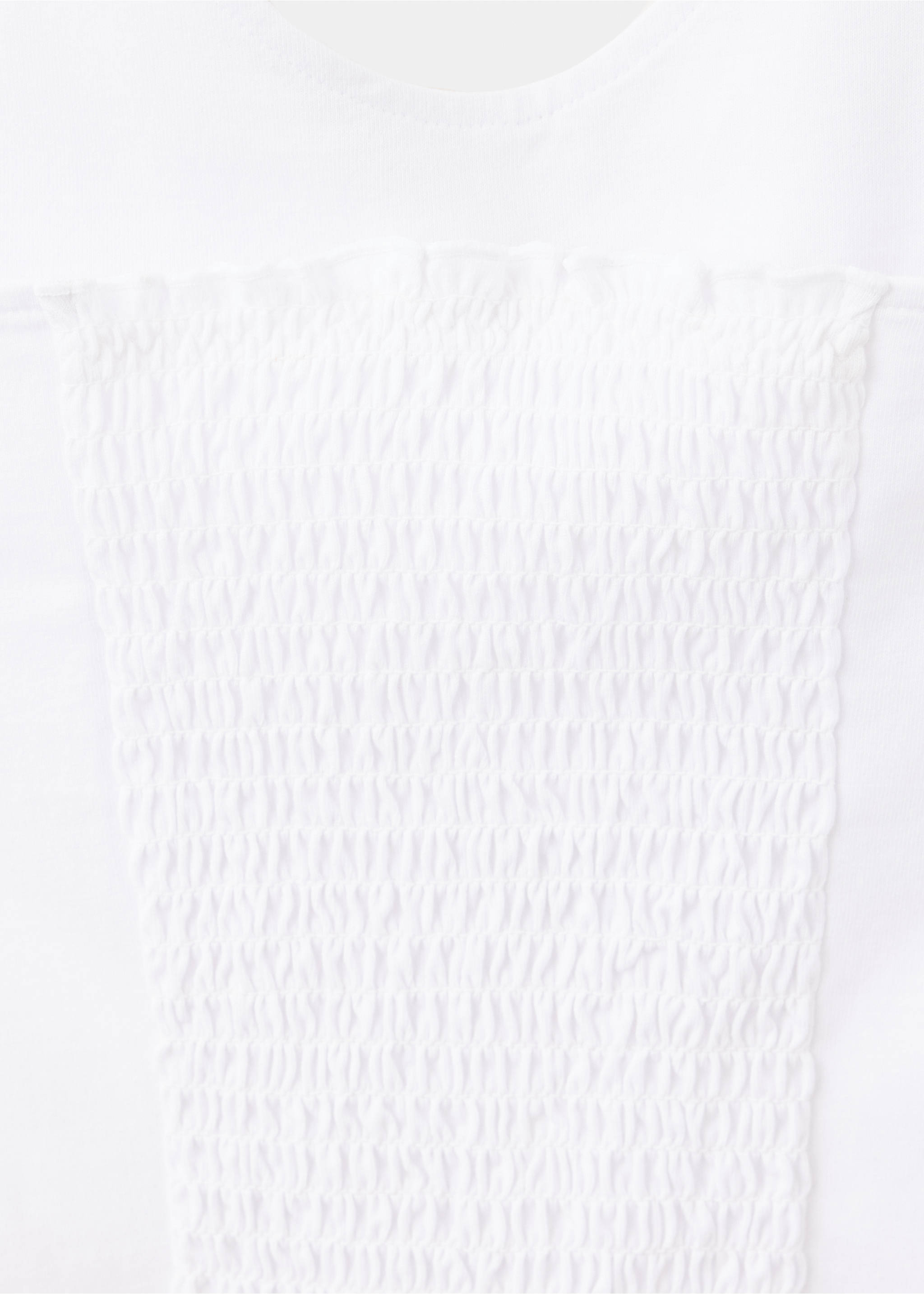 Halter top with metallic details - Details of the article 8, Off White. Ref: 37022533-00.