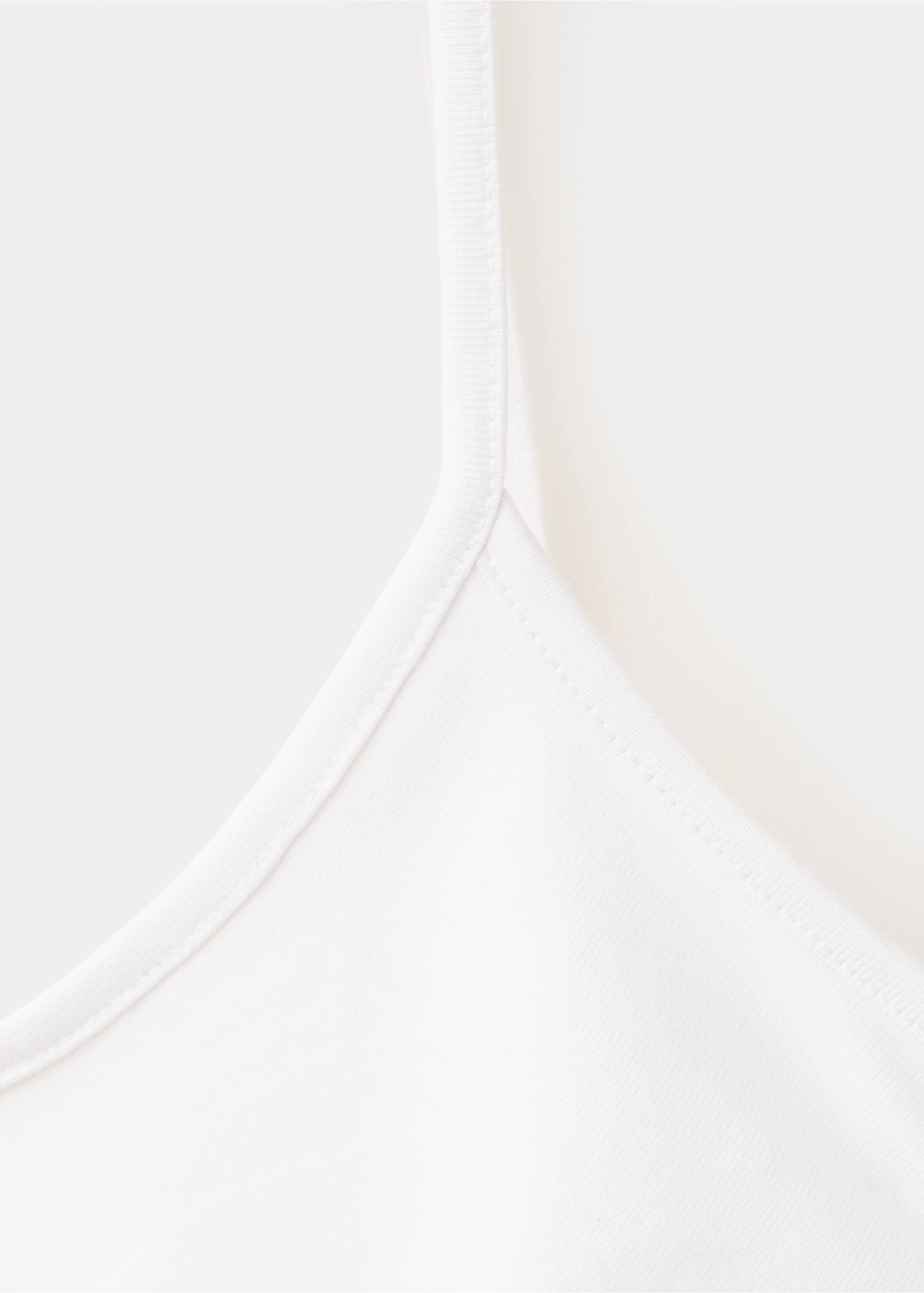 Top coton bretelles - Détail de l'article 0, Blanc cassé. Ref: 37022535-00.