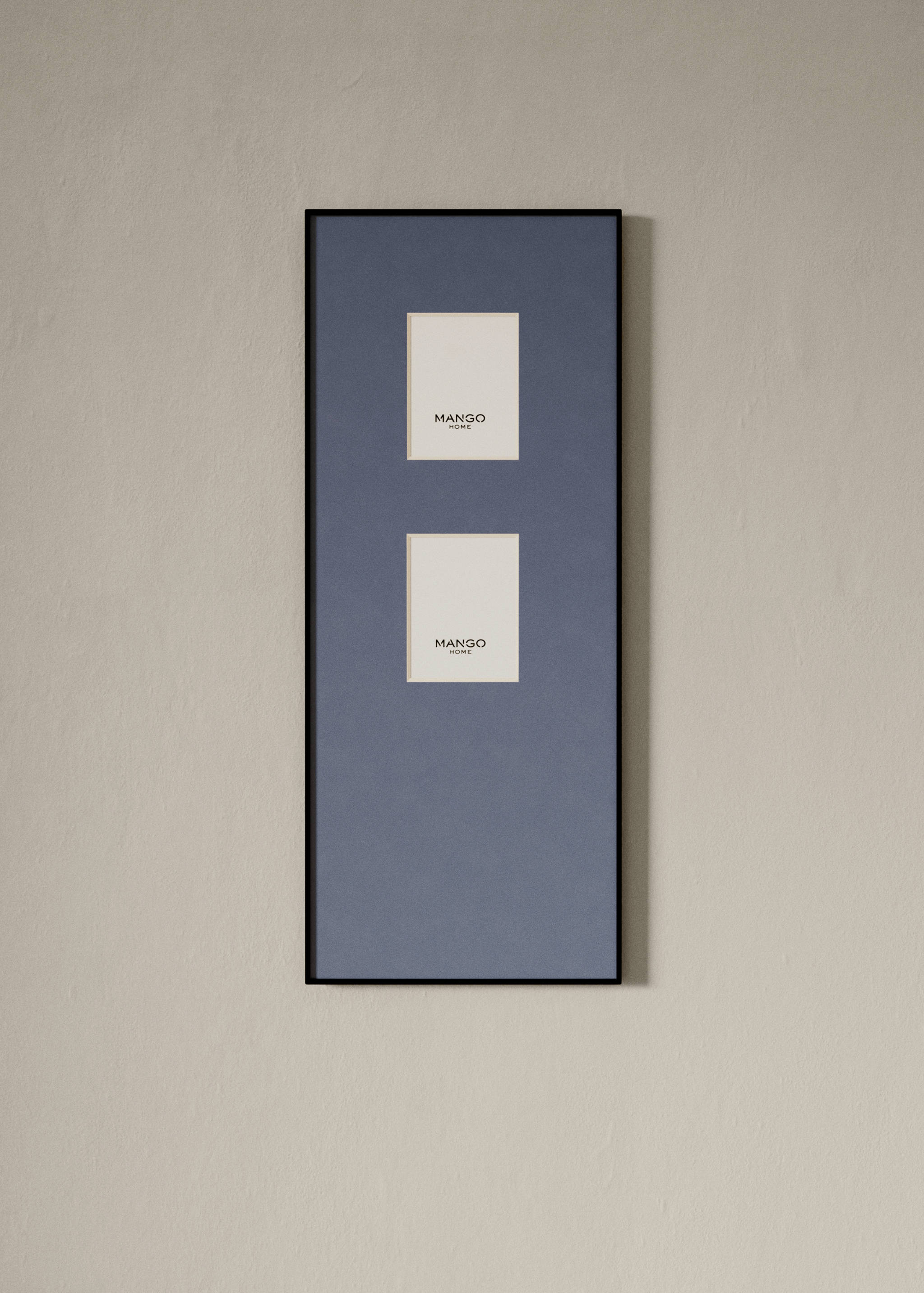 Double glass photo frame - General plane