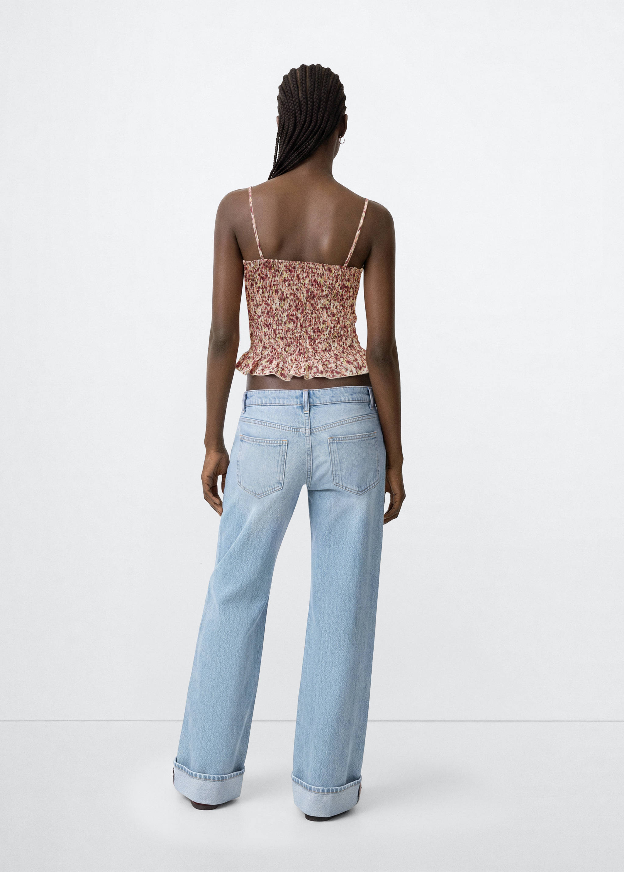 Print ruched top - Reverse of the article