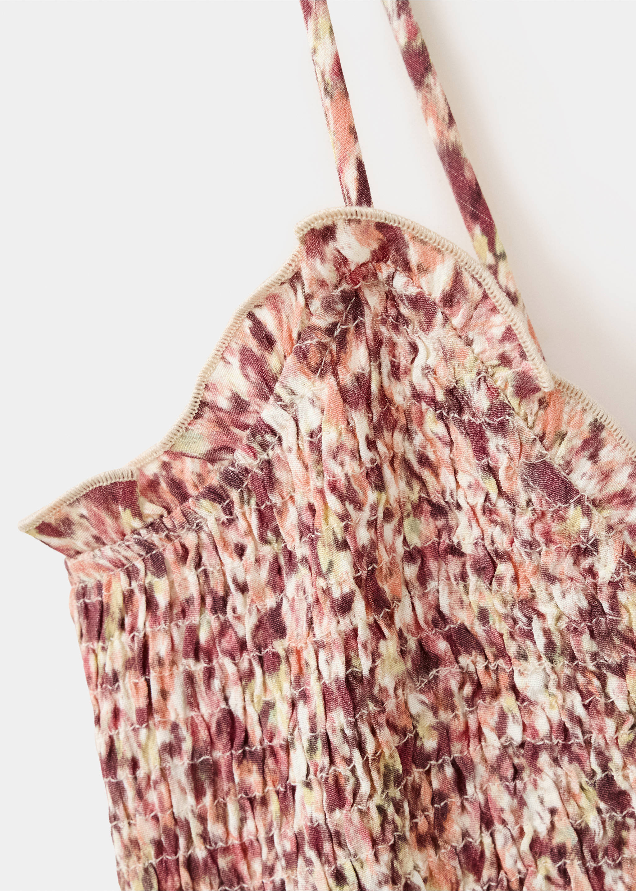 Top franzido estampado - Pormenor do artigo 8, Rosa-pastel. Ref: 37022539-00.