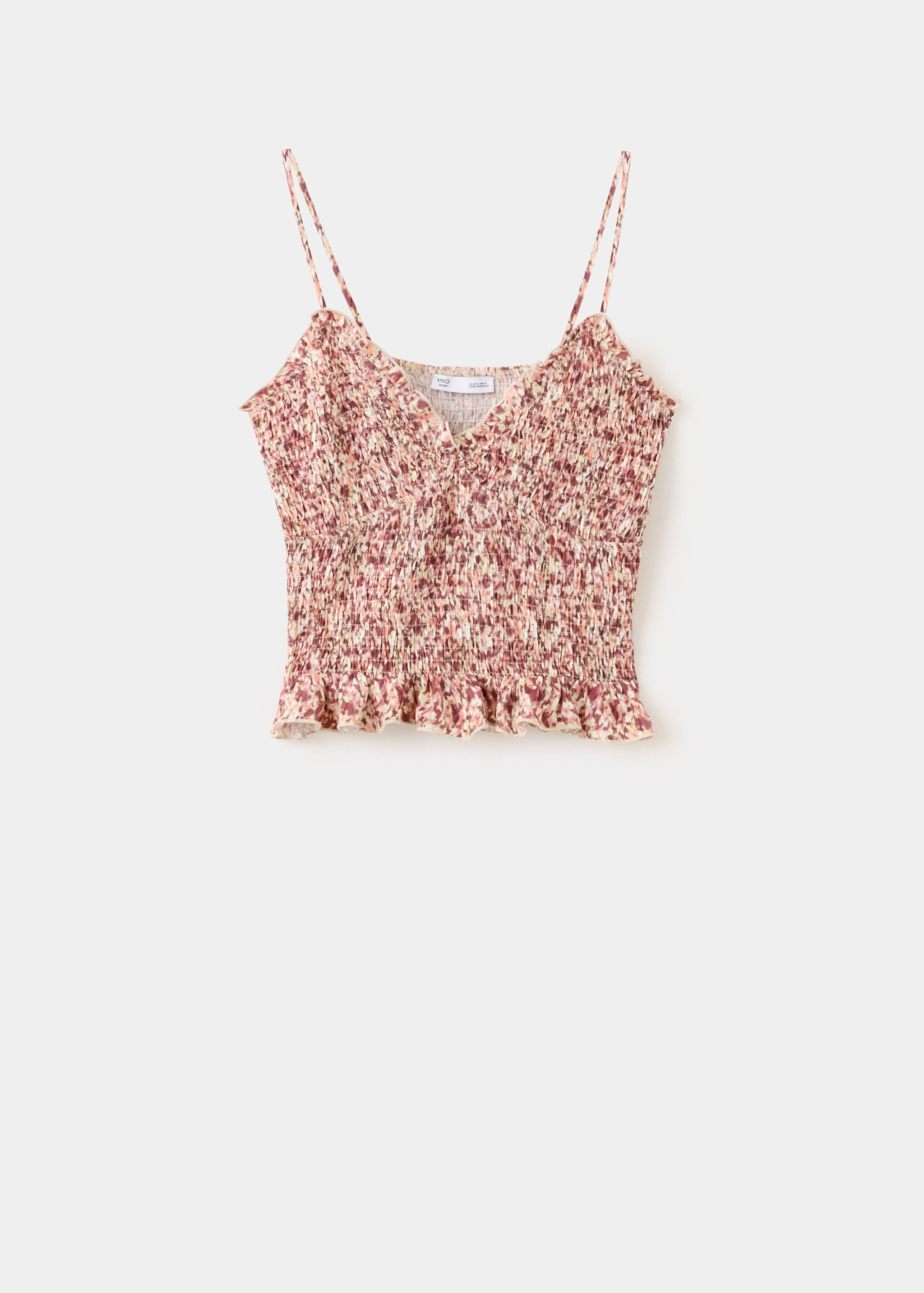 Top franzido estampado - Artigo sem modelo