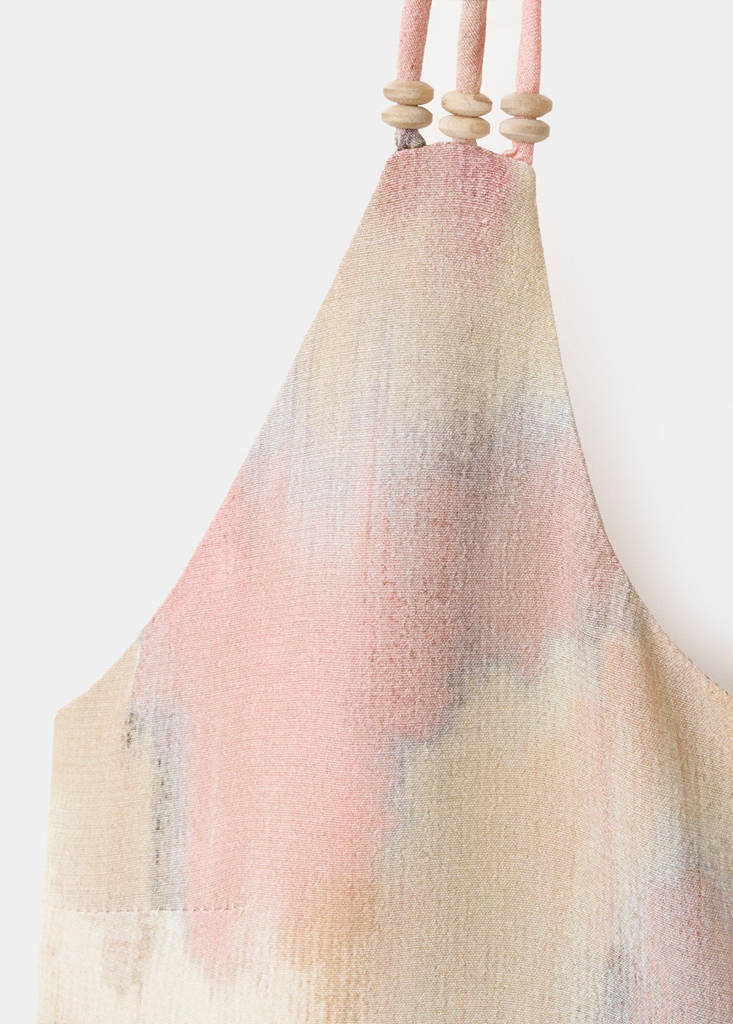 Halter neck tie-dye top — Pastel Pink