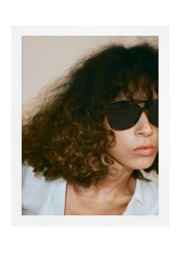 Resin frame sunglasses — Chocolate
