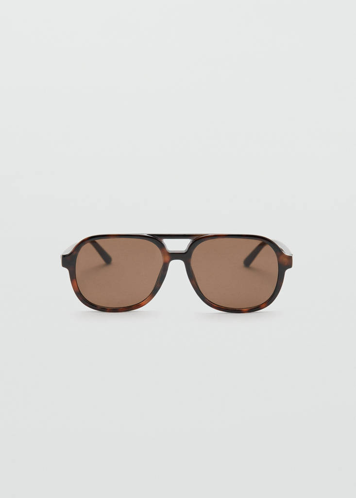 Resin frame sunglasses — Chocolate