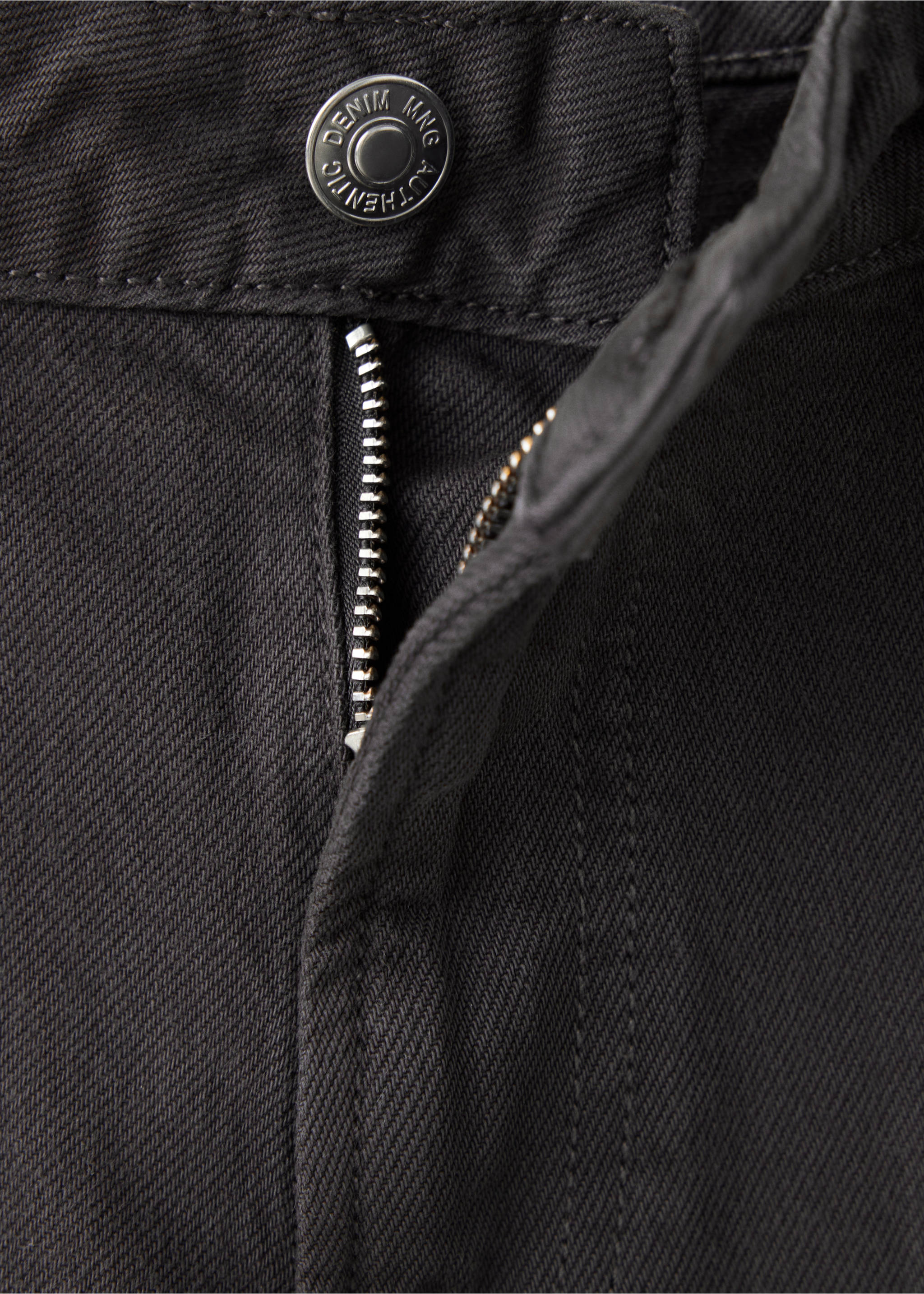 Relaxed fit jeans - Details of the article 8, Charcoal. Ref: 37022545-00.