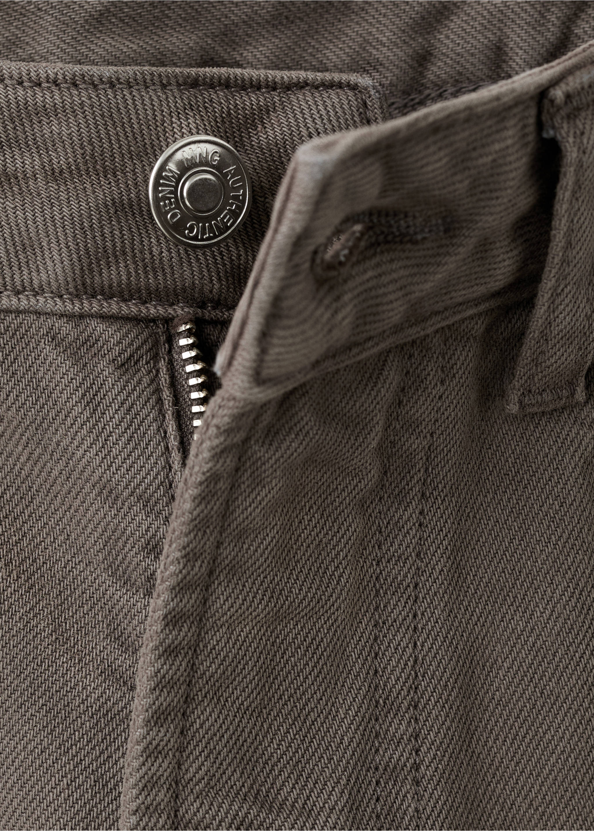 Regular-fit jeans - Details of the article 0, Brown. Ref: 37022546-00.
