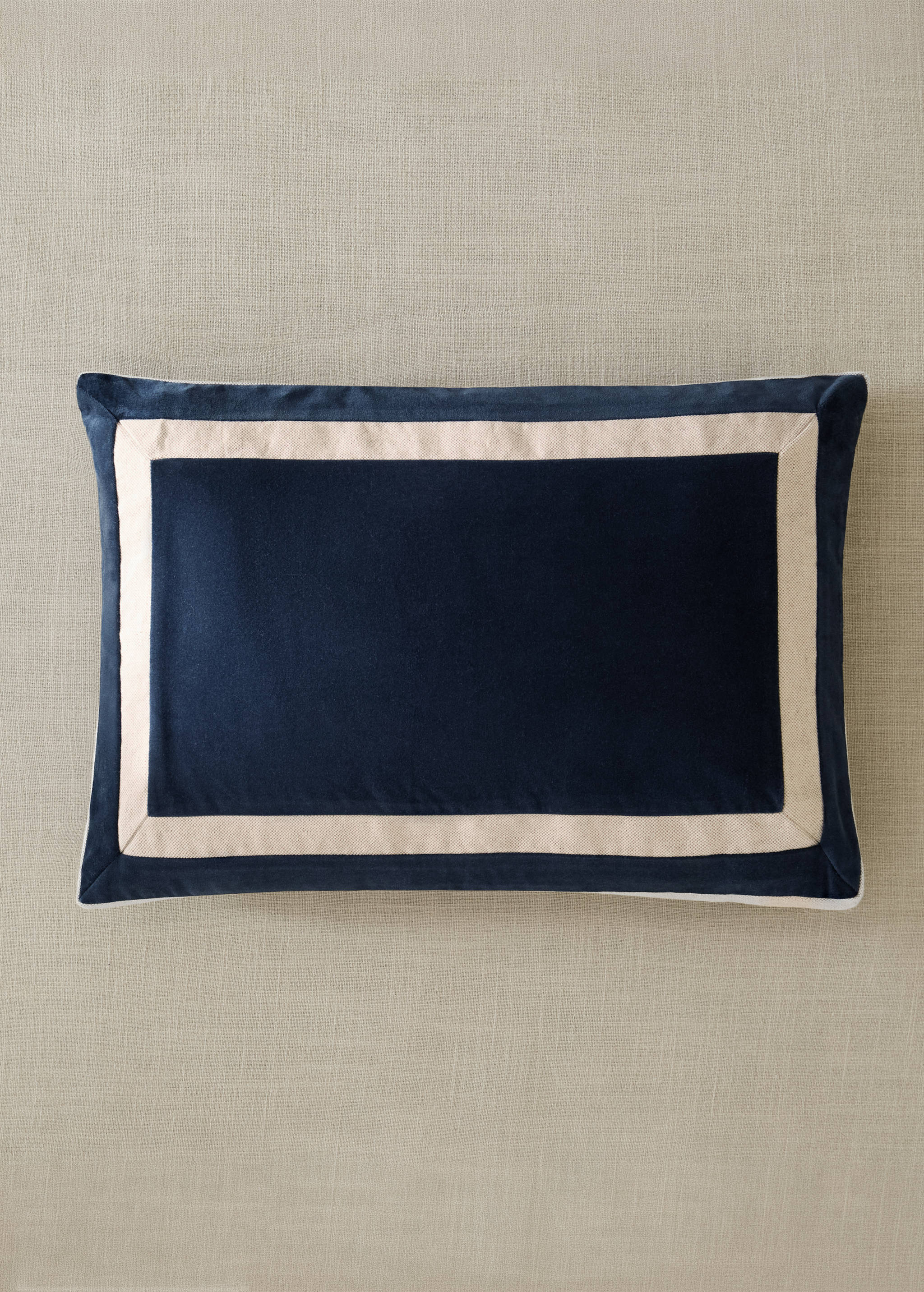 Kuddfodral i bomull med rutmönster 40x60cm - Allmän bild