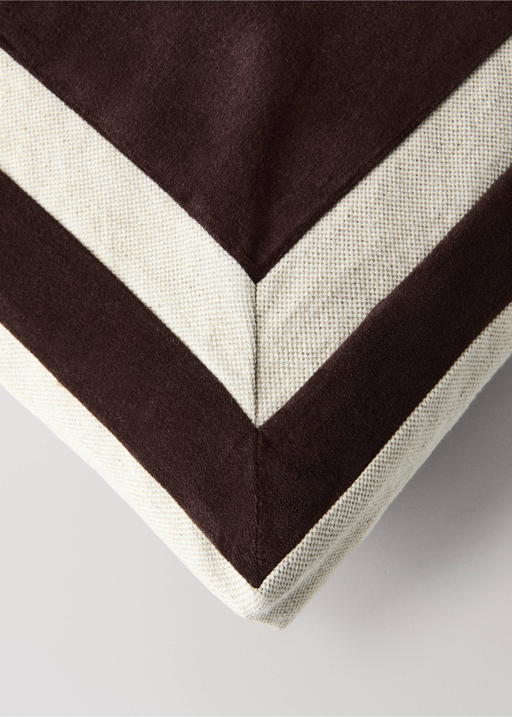 Kuddfodral i bomull med rutmönster 40x60cm - Detaljer om artikeln 1, Mörkröd. Ref: 37022549-00.