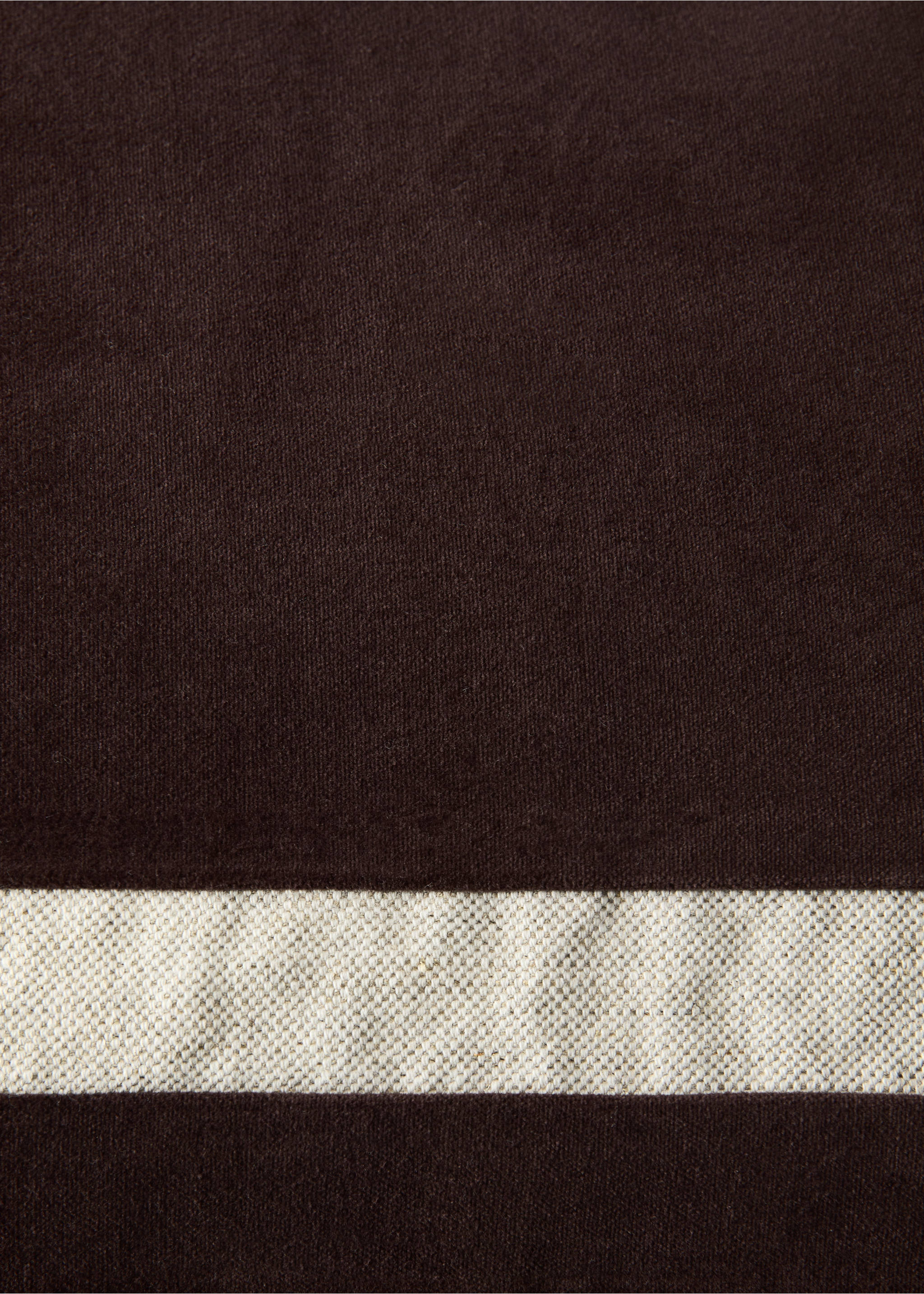 Kuddfodral i bomull med rutmönster 40x60cm - Detaljer om artikeln 3, Mörkröd. Ref: 37022549-00.
