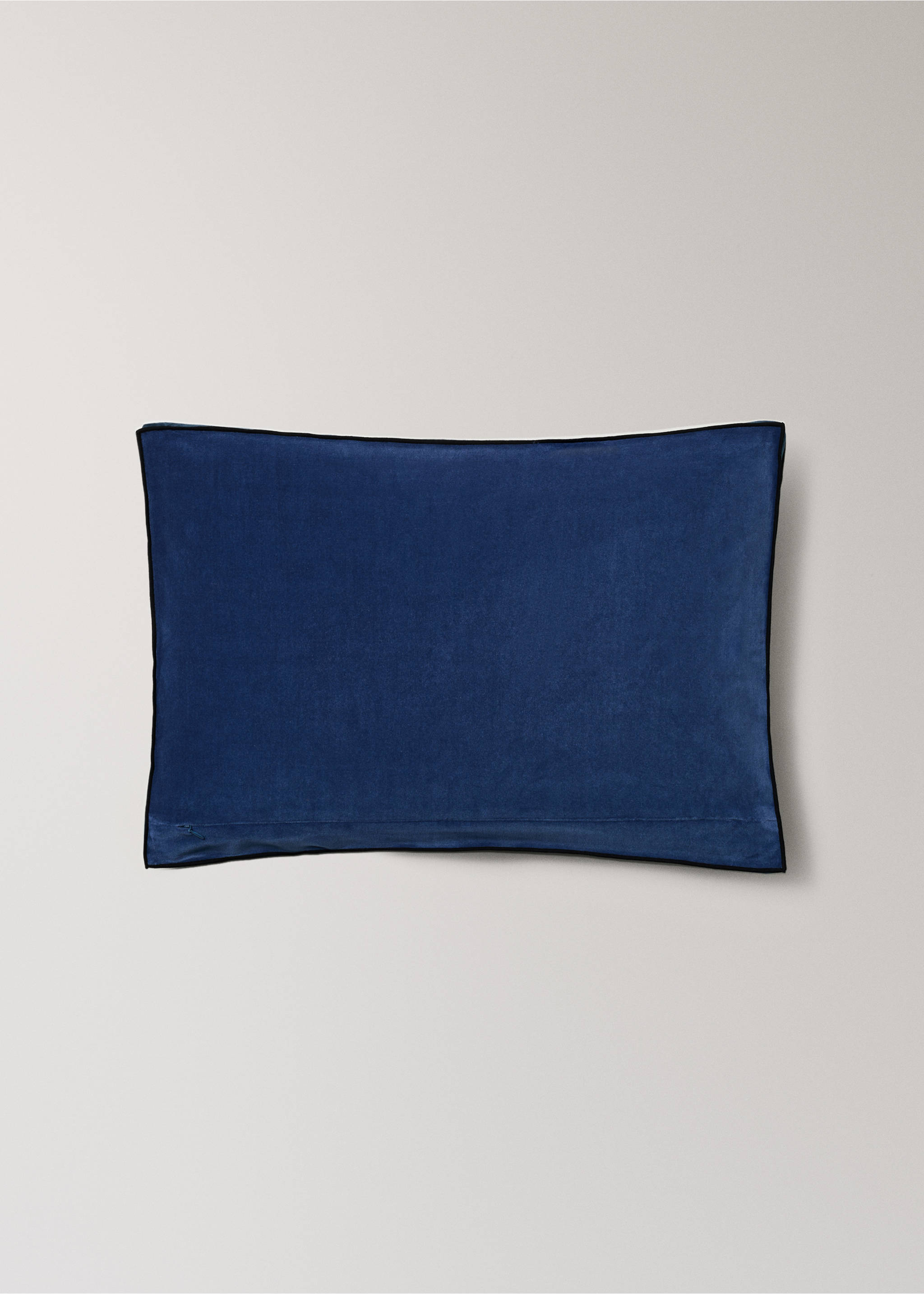Kissenbezug 100% Baumwollsamt 40x60 cm - Detail des Artikels 4, Blau. Ref: 37022551-00.