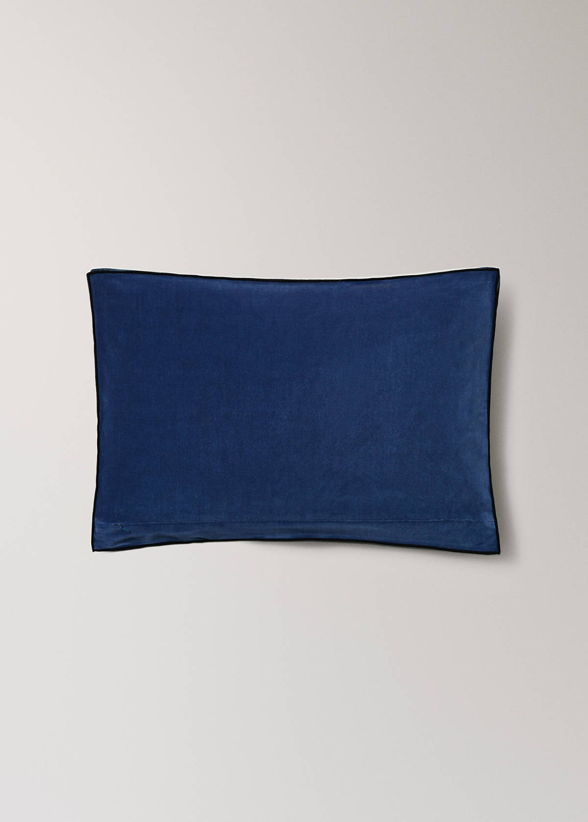 Two-tone velvet cushion cover 40 x 60 cm — Blue