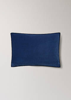 Two-tone velvet cushion cover 40 x 60 cm — Blue 5