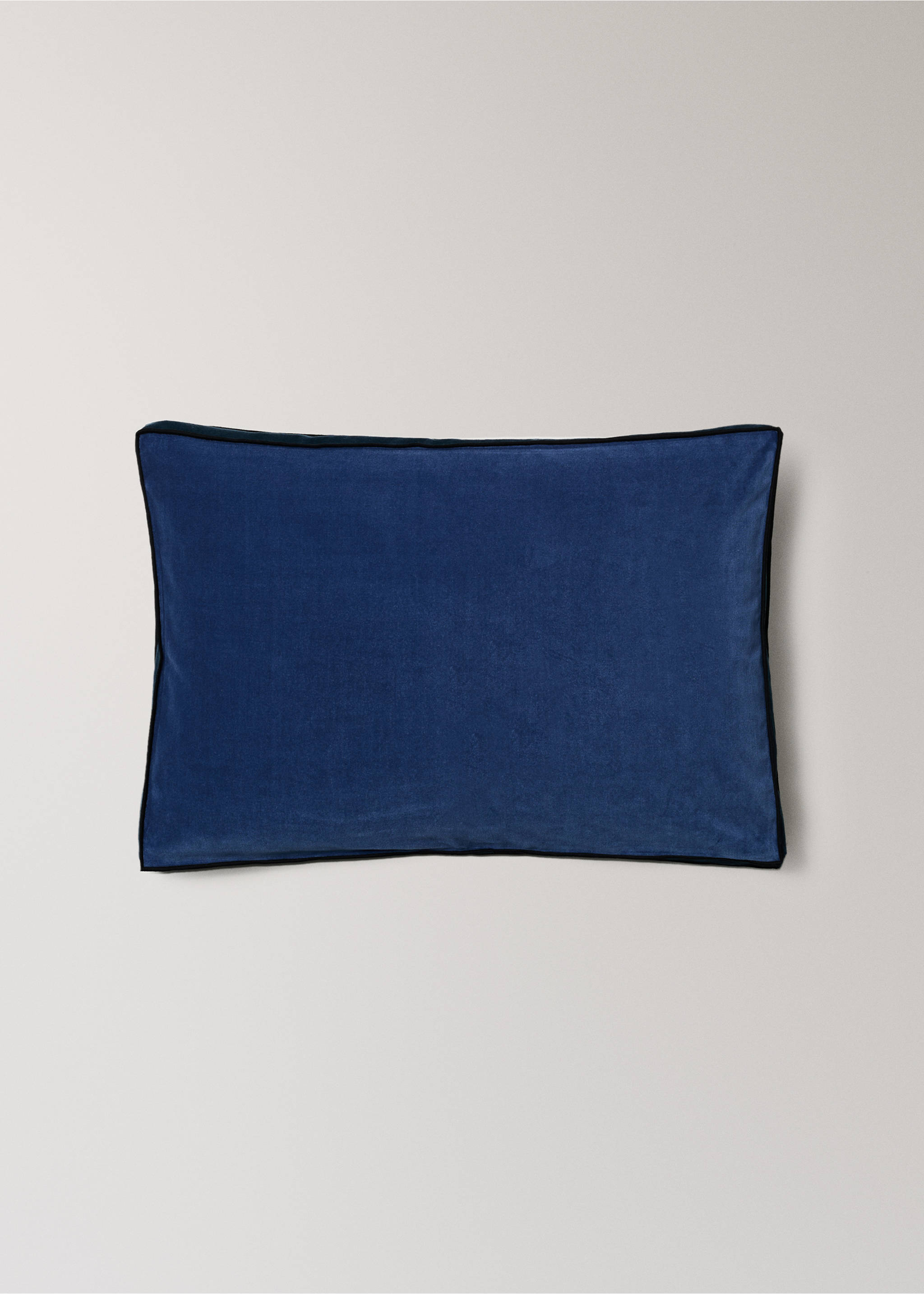 Kissenbezug 100% Baumwollsamt 40x60 cm - Artikel ohne Model, Blau. Ref: 37022551-00.