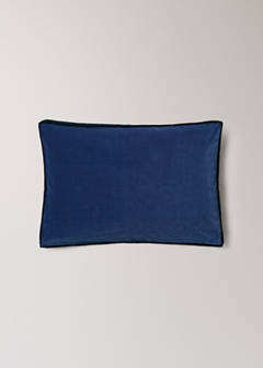 Two-tone velvet cushion cover 40 x 60 cm — Blue 6