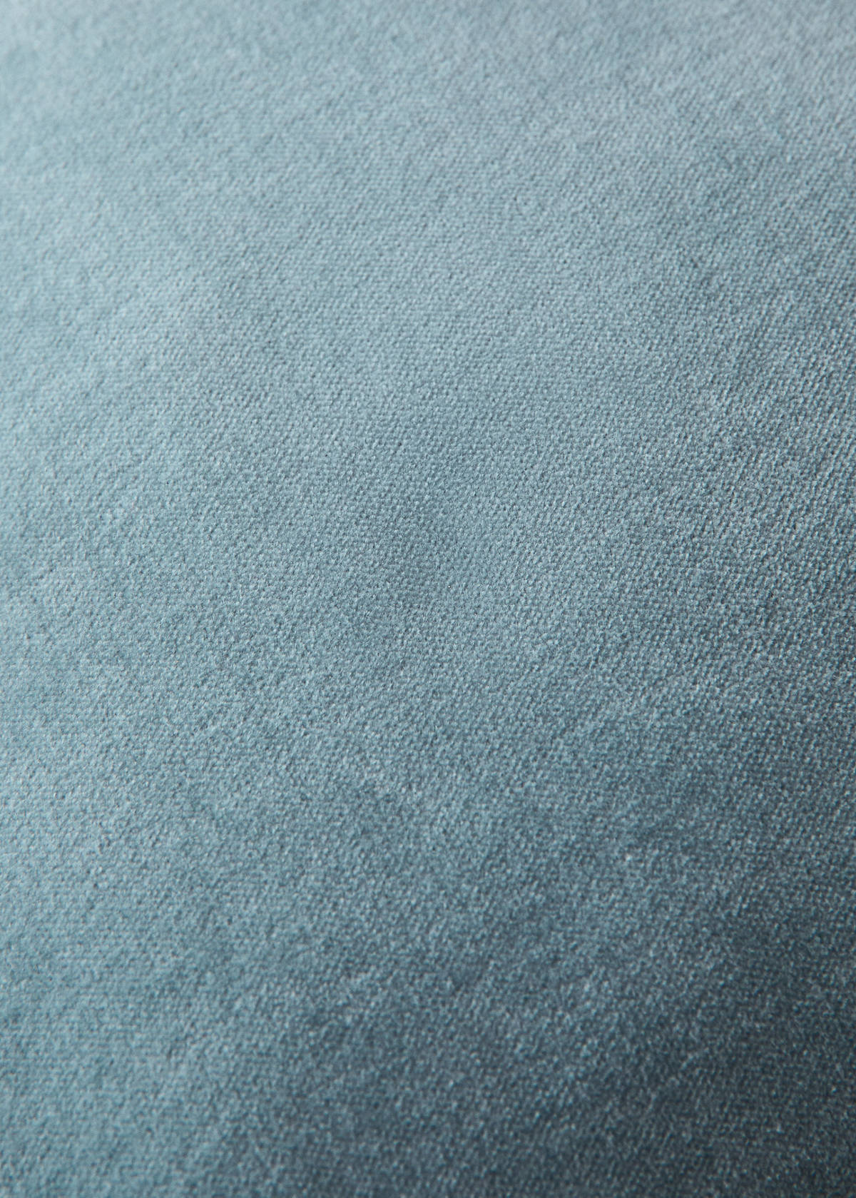 Two-tone velvet cushion cover 40 x 60 cm — Petrol Blue