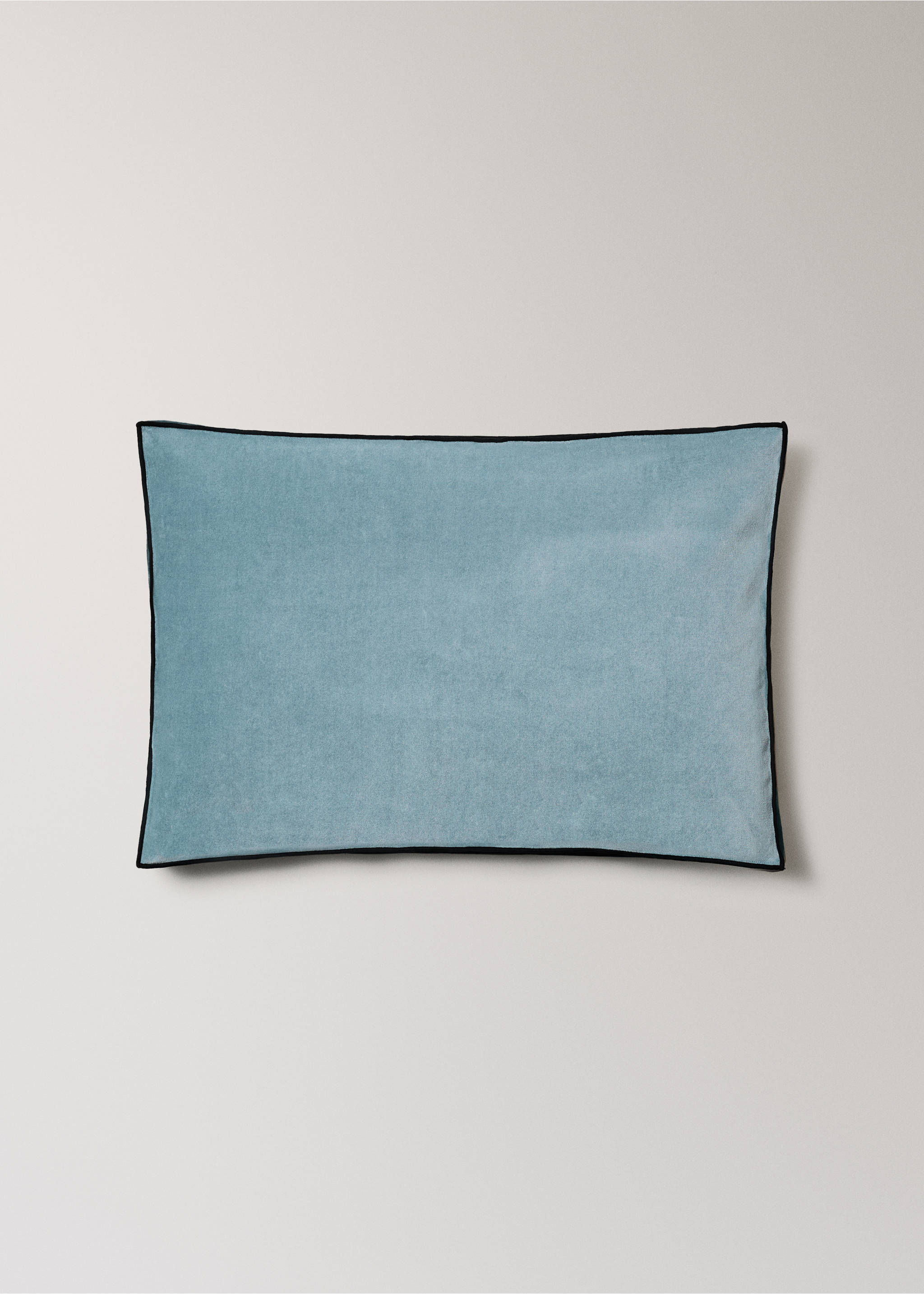 Cushion cover 100% cotton velvet 40x60 cm - Article without model, Petrol Blue. Ref: 37022551-00.
