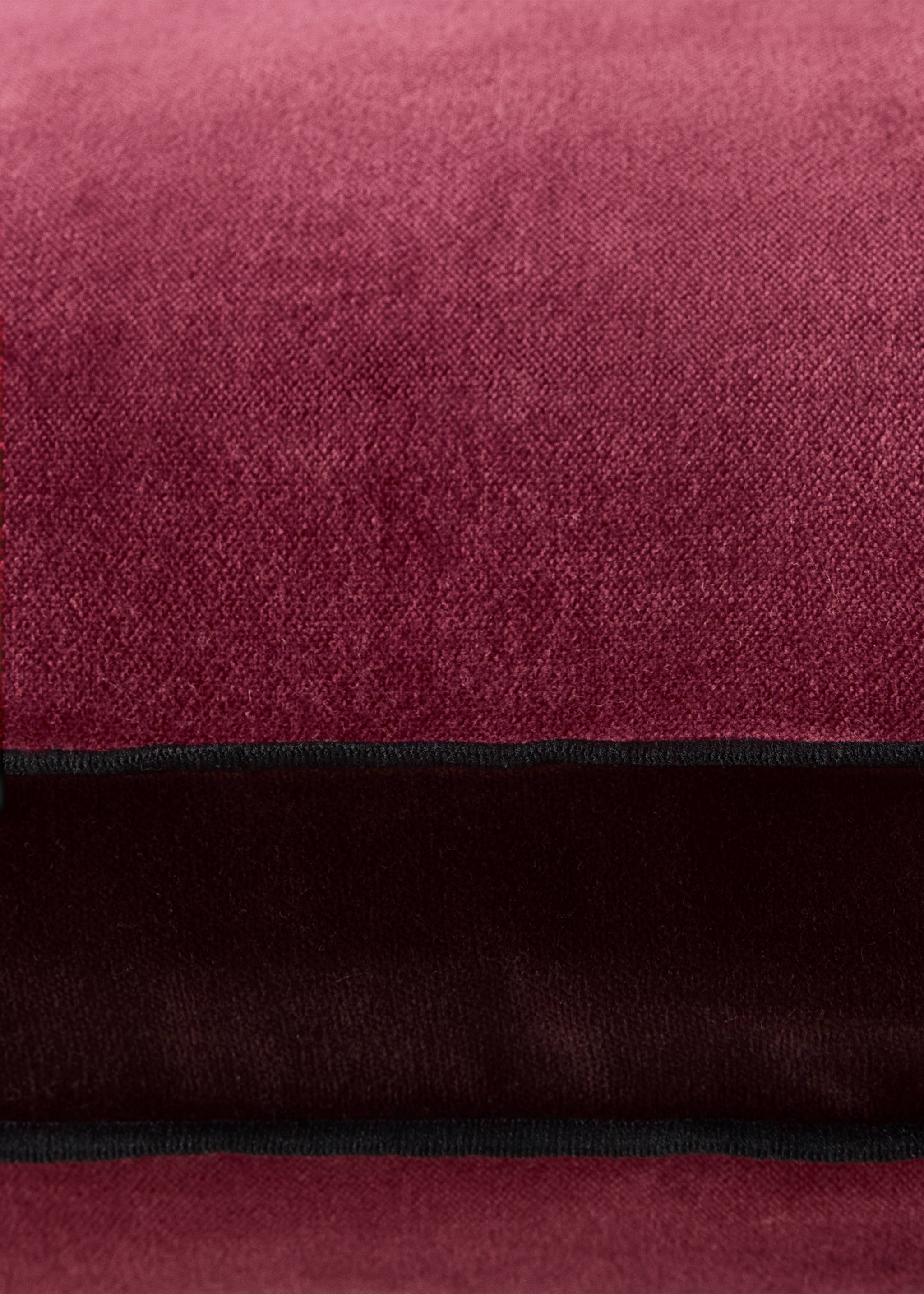 Cushion cover 100% cotton velvet 40x60 cm - Details of the article 1, Dark Red. Ref: 37022551-00.