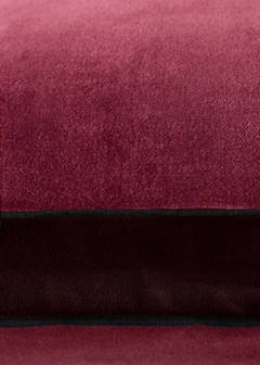 Two-tone velvet cushion cover 40 x 60 cm — Dark Red 2