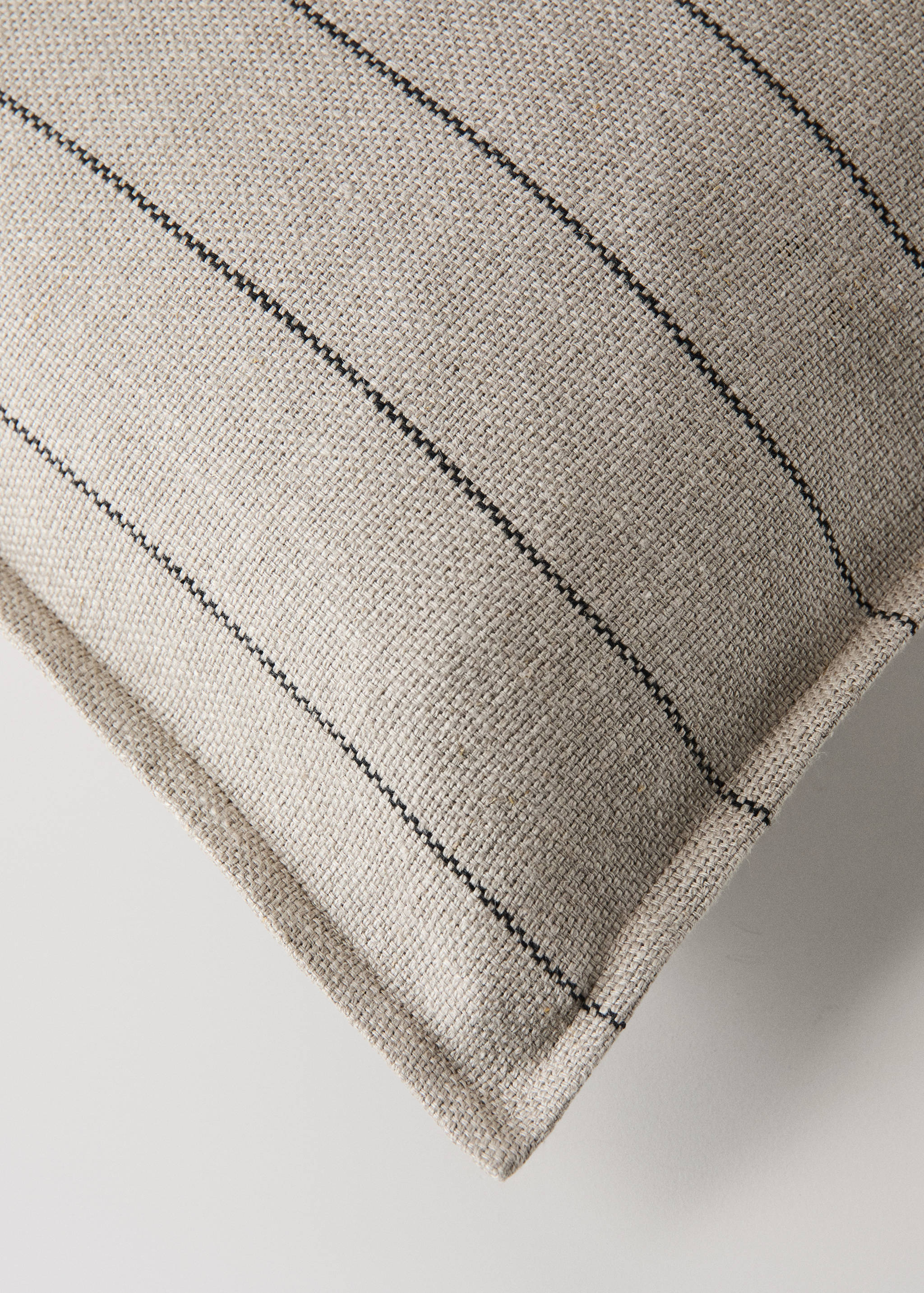 100% linen striped cushion cover, 40x60cm - Details of the article 1