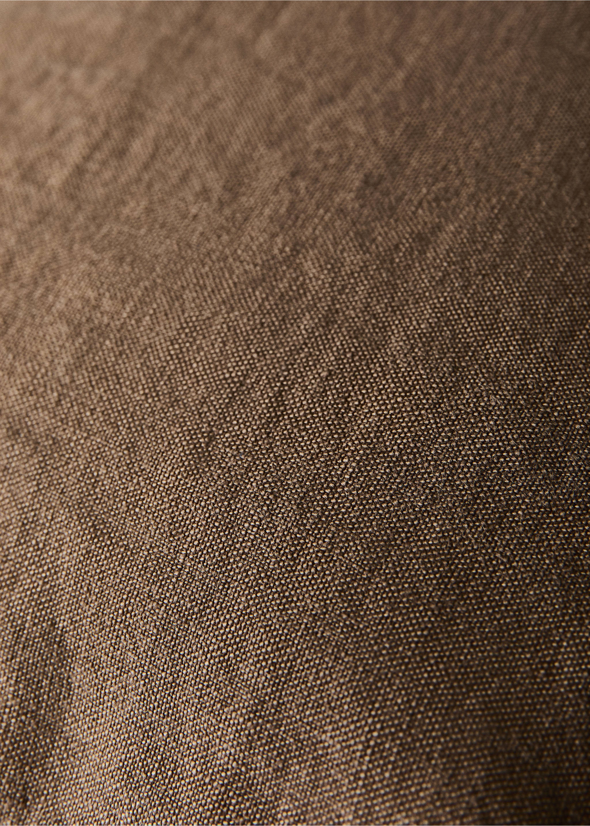 Kissenbezug 100% Leinen 40x60 cm - Detail des Artikels 3, Okker. Ref: 37022557-00.