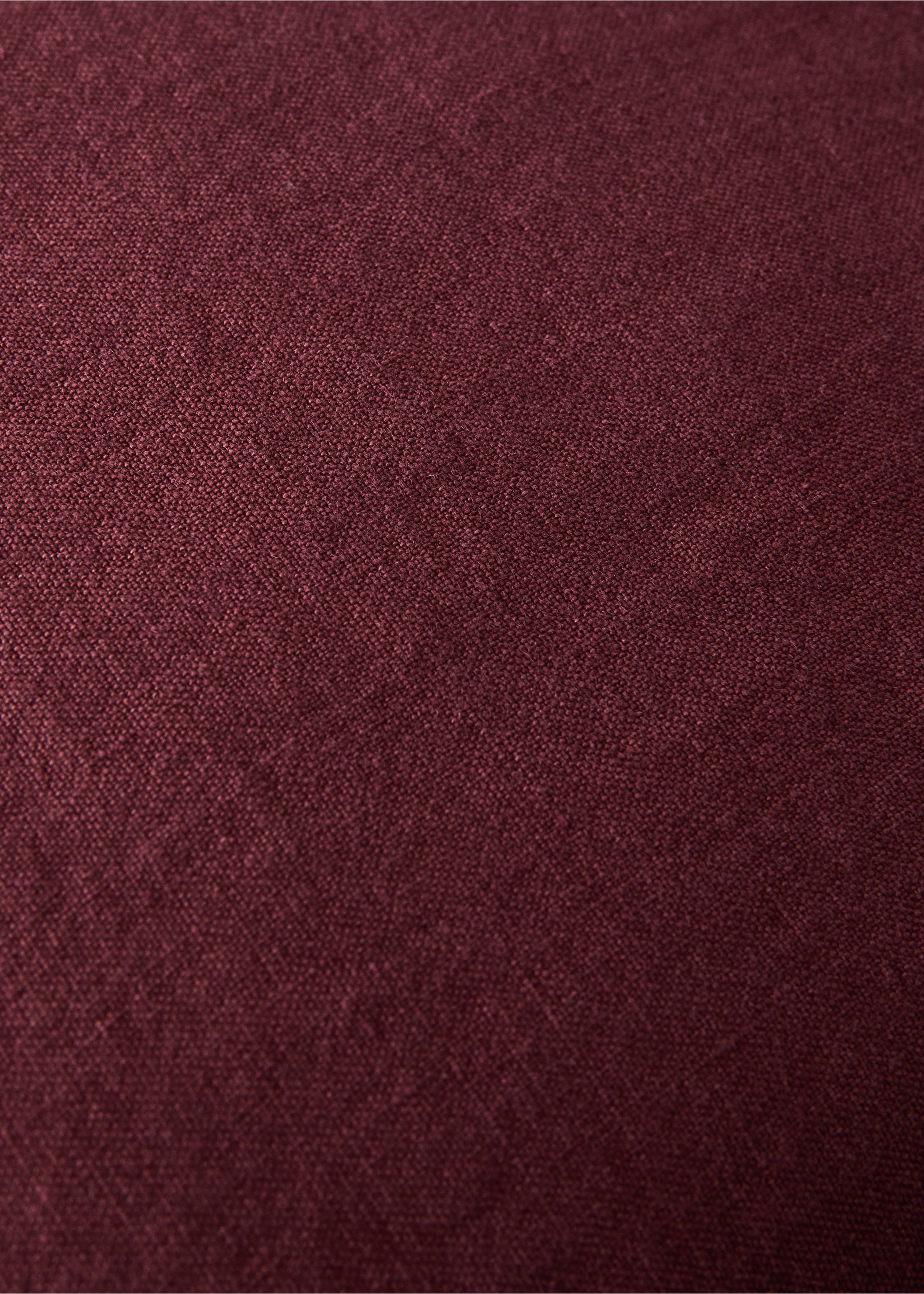 Povlak na polštář 100% len 50x50 cm - Detail zboží 3, Tmavě červená. Ref: 37022558-00.