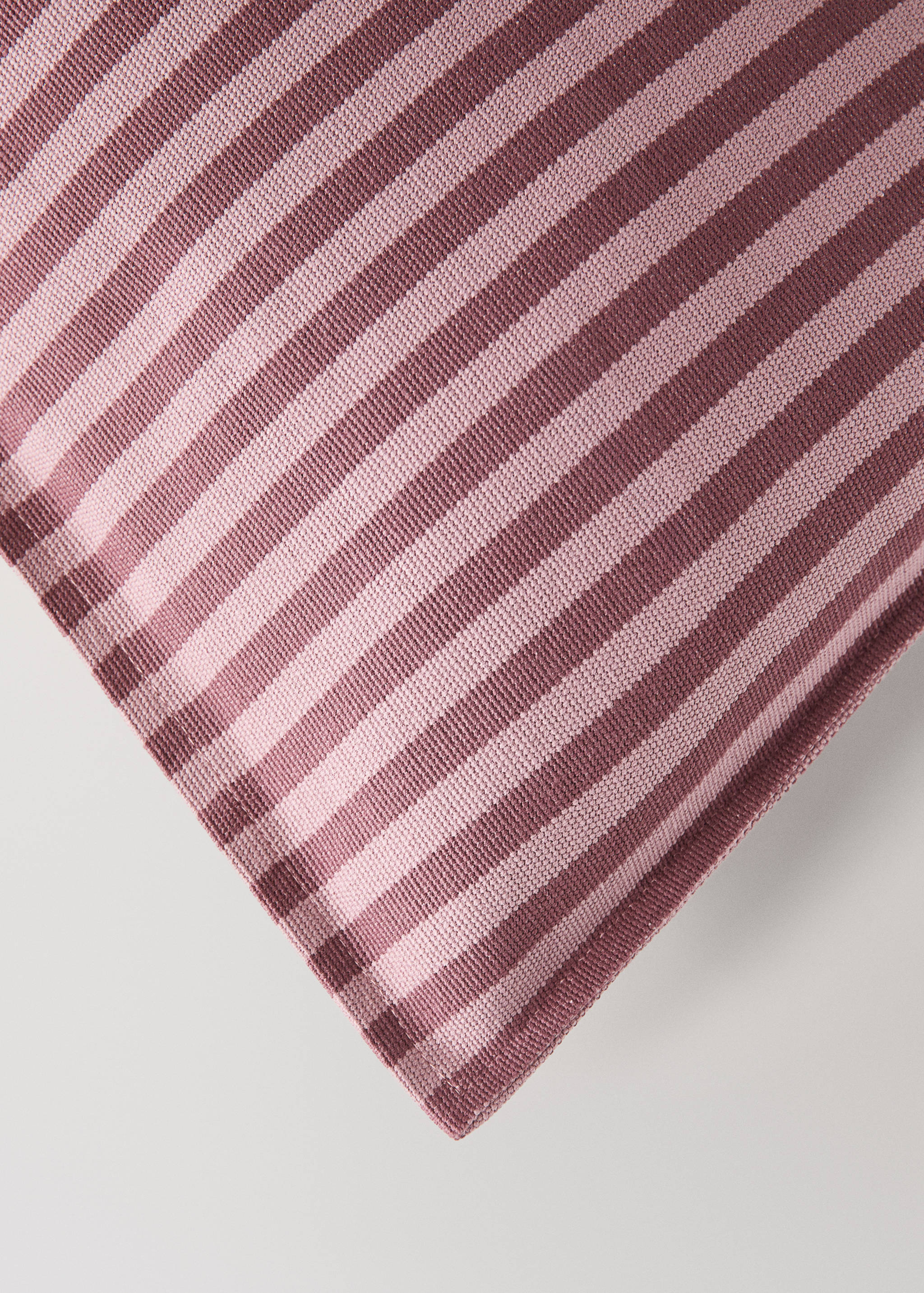 Cotton striped cushion cover, 30 x 50 cm - Details of the article 1
