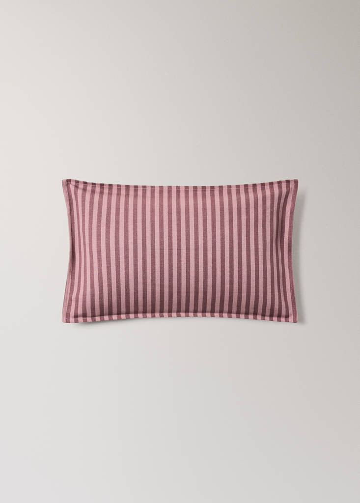Cotton striped cushion cover 30x50 cm - thumbnail 2