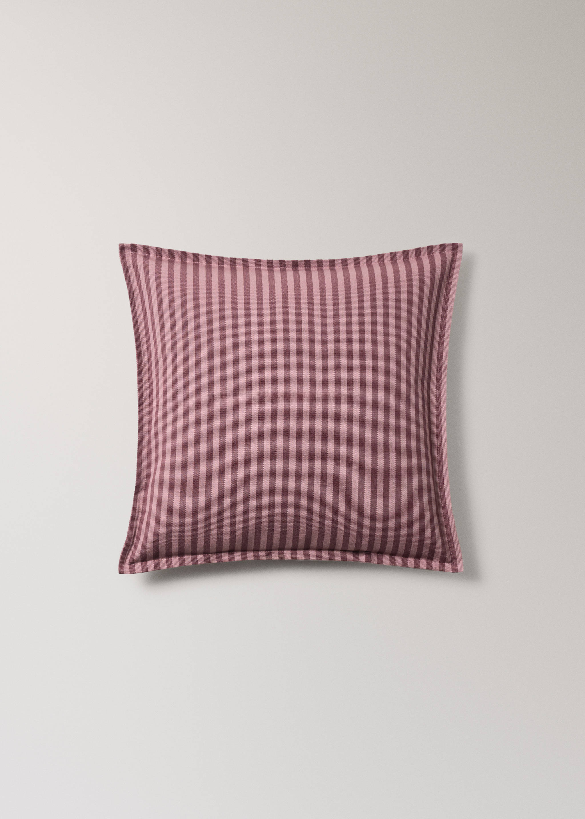 Kuddfodral i bomull med ränder 50 x 50 cm - Artikel utan modell