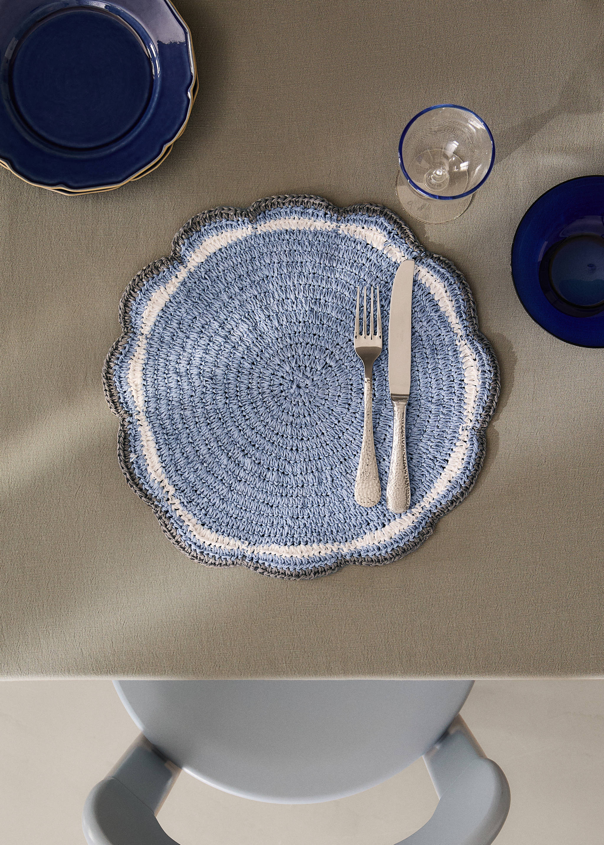 Spiral paper placemat - General plane