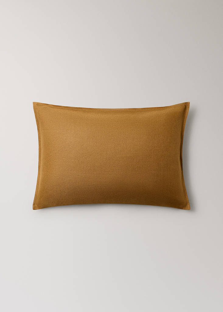 Linen cushion cover 40x60 cm — Ochre