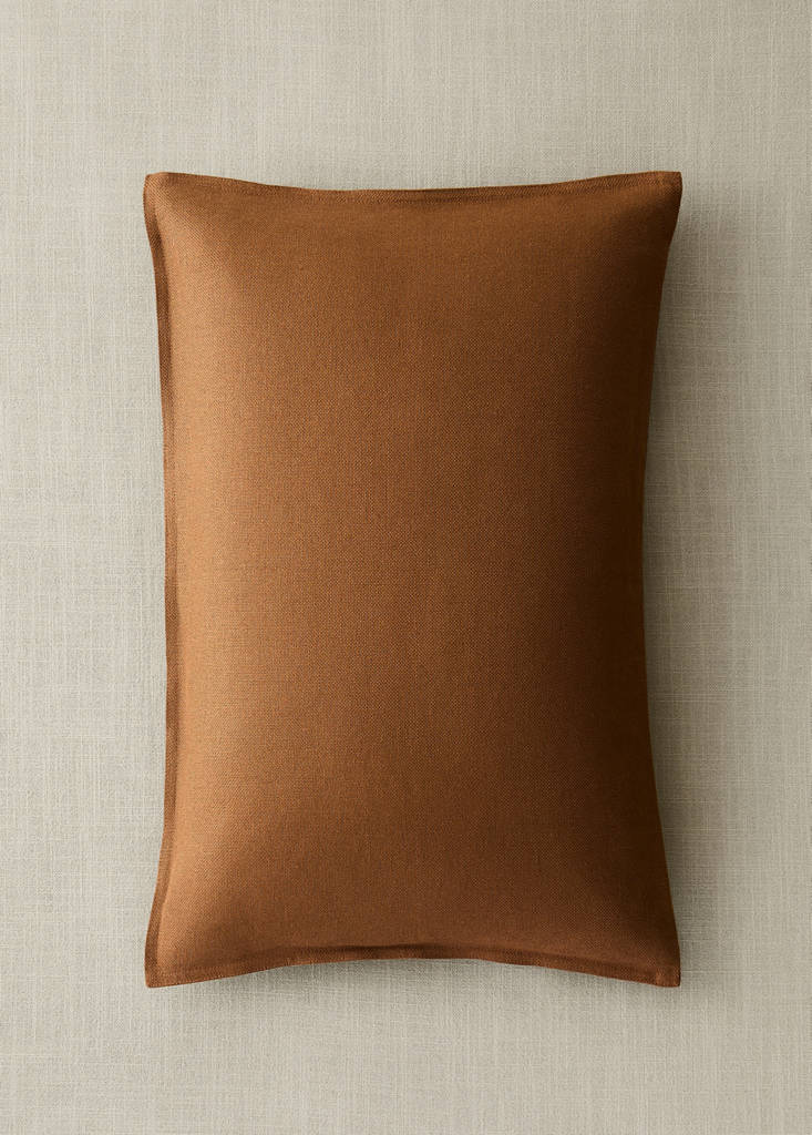 Linen cushion cover 40x60 cm — Russet