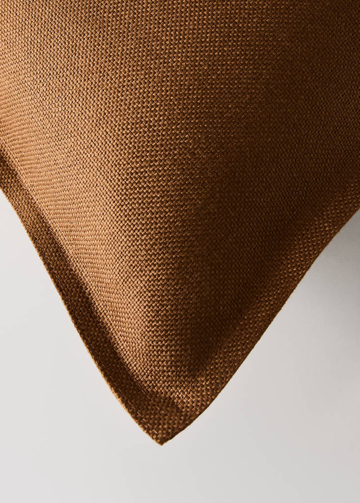 Linen cushion cover 40x60 cm — Russet
