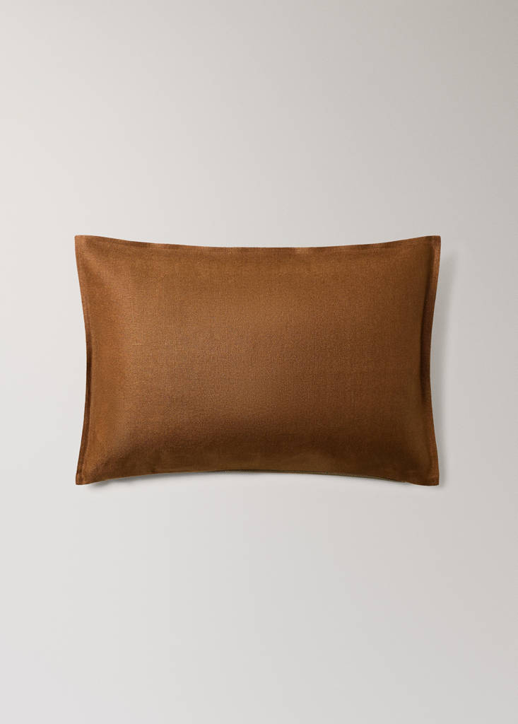Linen cushion cover 40x60 cm — Russet
