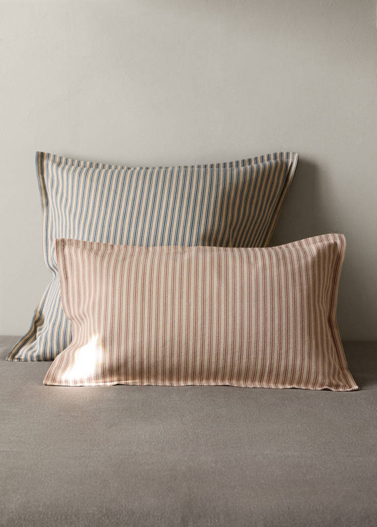 Multicolor striped cushion cover 50x50 cm — Pink