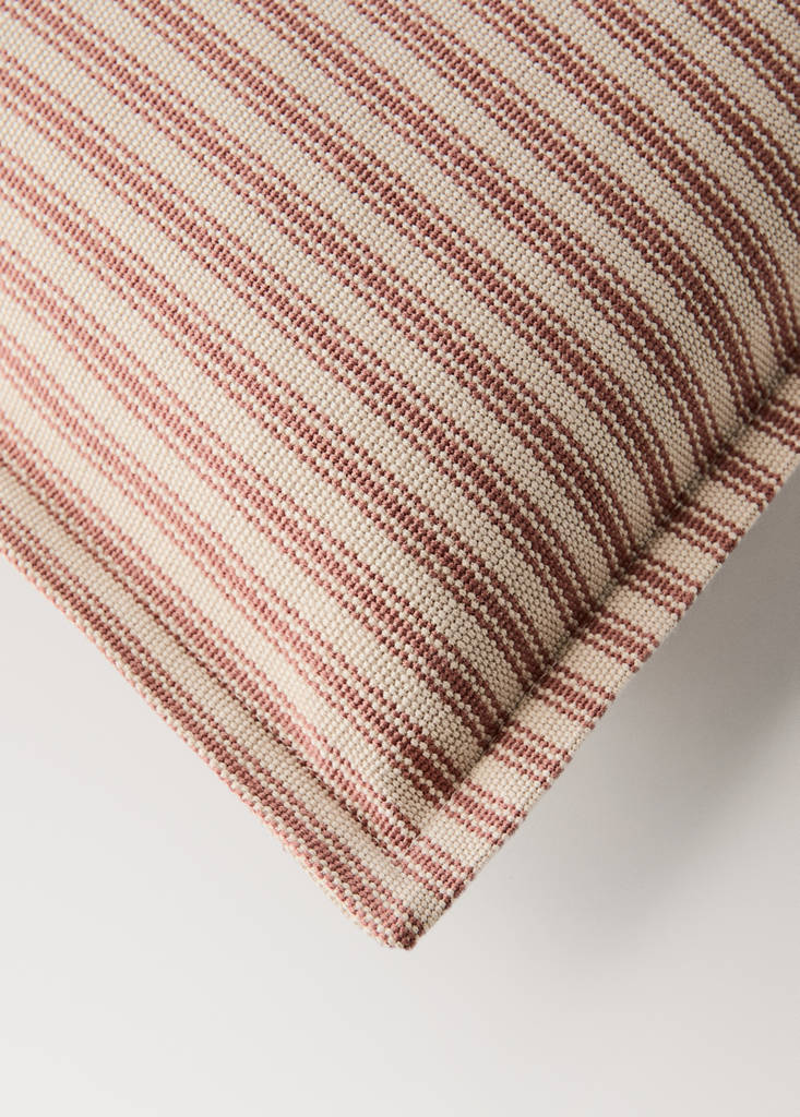 Multicolor striped cushion cover 50x50 cm — Pink