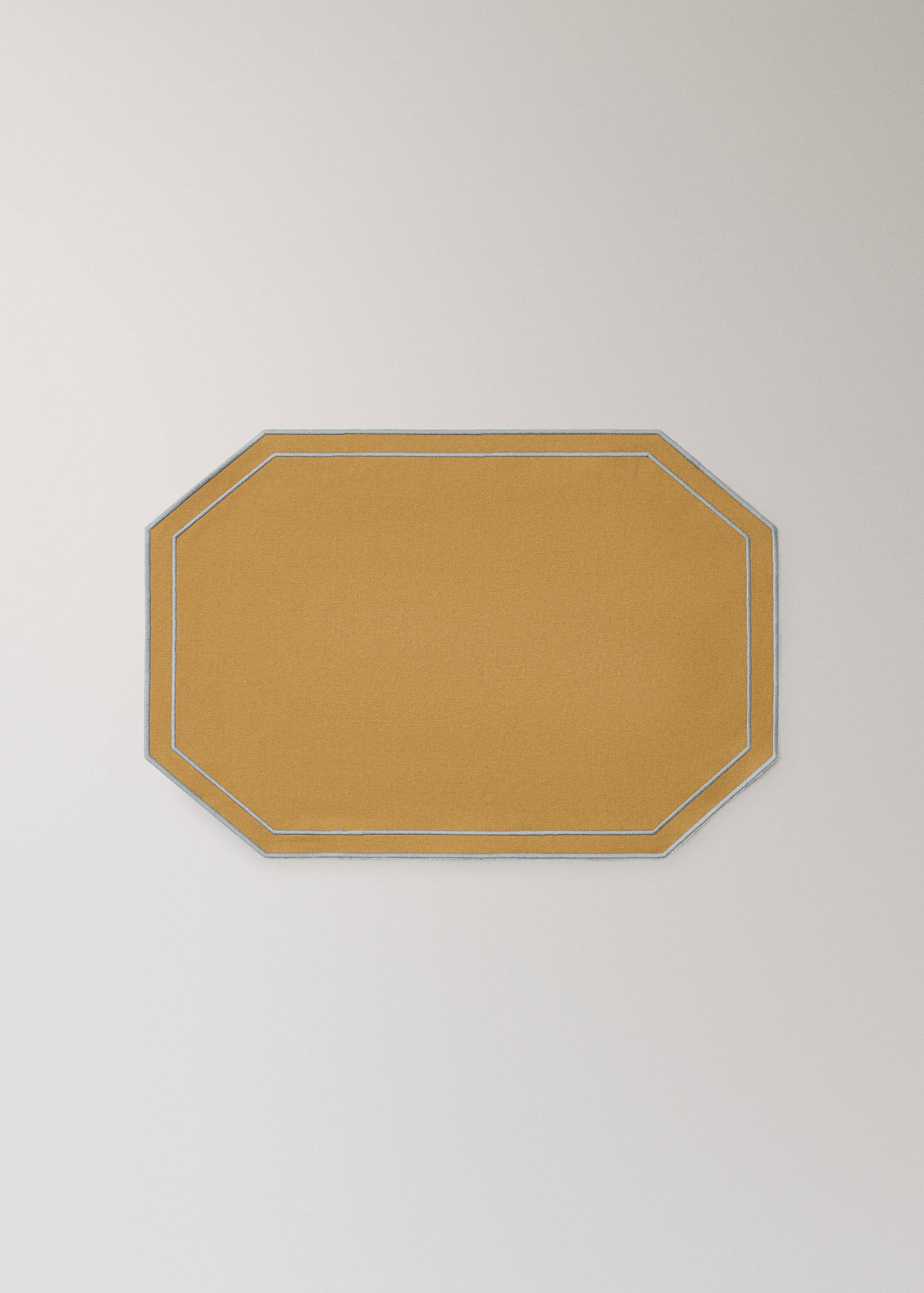 Tischset aus gewachster Baumwolle mit besticktem Rand, 35 x 50 cm - Artikel ohne Model