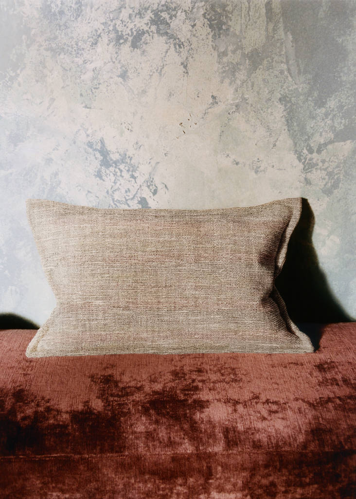 Linen cushion cover 40x60 cm — Russet