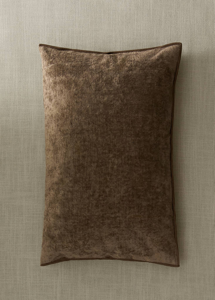 Velvet cushion cover 40x60 cm — Beige