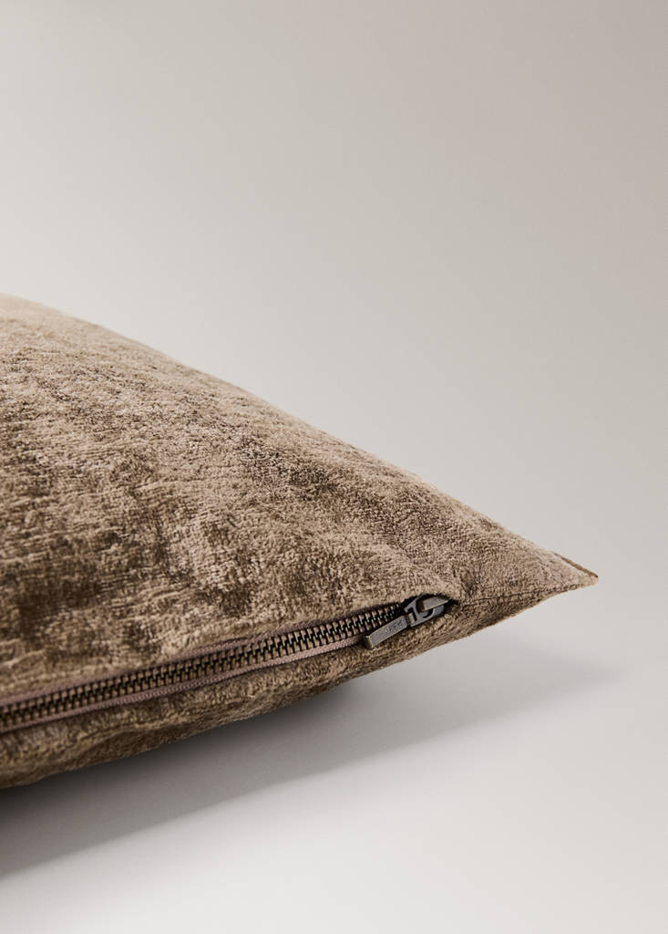 Velvet cushion cover 40x60 cm — Beige