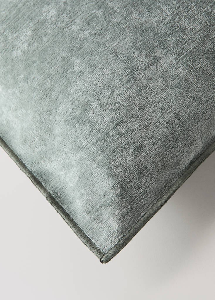 Velvet cushion cover 40x60 cm — Blue