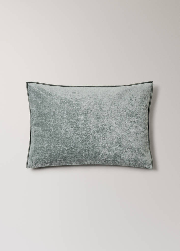 Velvet cushion cover 40x60 cm — Blue