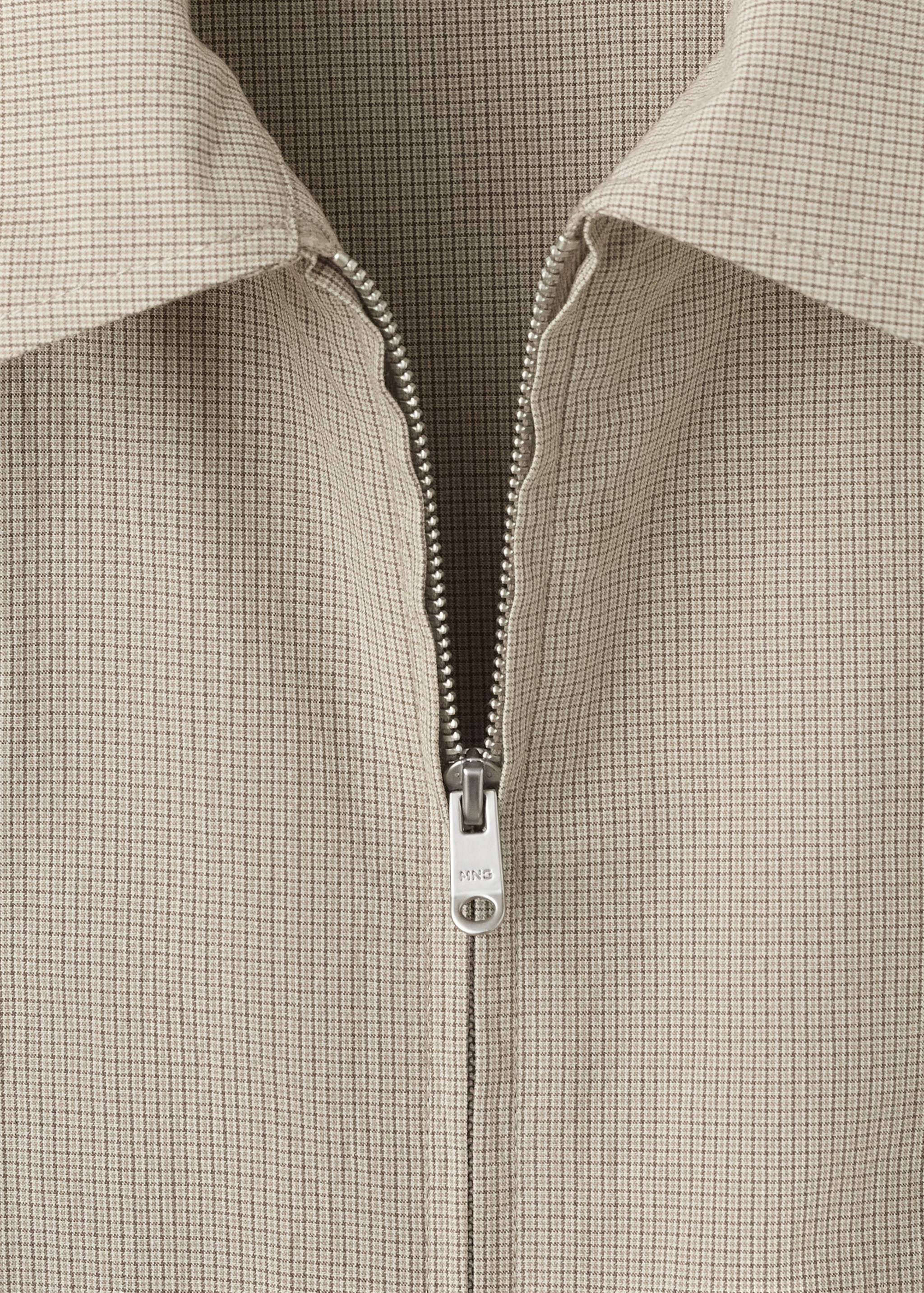 Slim fit jacket 100% cotton - Details of the article 8