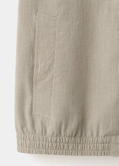 Micro check blazer 100% cotton — Beige 9