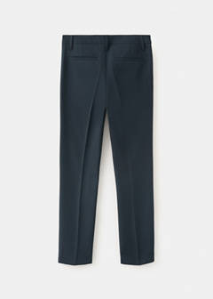 Straight-fit suit trousers — Navy 4