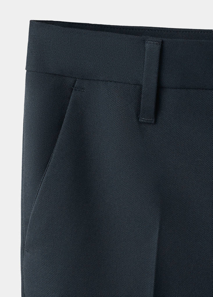 Straight-fit suit trousers — Navy